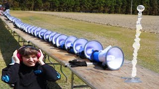 Breaking Glass Using Only Megaphones [upl. by Sulecram]