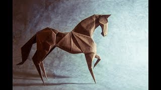 Origami horse by Hideo Komatsu [upl. by Eiresed]