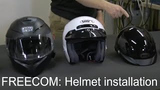 FREECOM Helmet installation [upl. by Ennaitsirhc525]