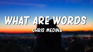 What Are Words  Chris Medina Lyrics [upl. by Michaele]