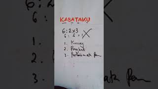 KABATAKU yang Benar Kurung  Pangkat  Perkalian amp Pembagian  Penjumlahan amp Pengurangan maths [upl. by Amesari]