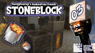 Stoneblock Smelters Forge amp Infinite Lava  Ep 3  Minecraft Bedrock Edition [upl. by Enoed]