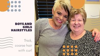 Short Haircuts For Women Over 60  Thick Coarse Hair [upl. by Berenice]