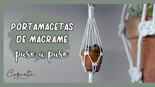 ✅Tutorial Porta Macetas de MACRAMÉ FÁCIL [upl. by Enna]