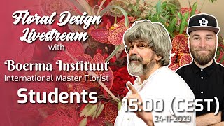 Live floristry demonstration with the International Master Florist Students [upl. by Wojcik]