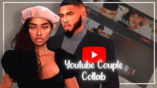 Sims 4 Alex amp Dom  Youtube CAS Couple Collab w Sierra The Simmer  CC Folder amp Sim Download [upl. by Alverson]