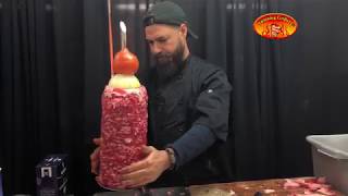 Making Shawarma Building Technique by Spinning Grillers New York [upl. by Gore]