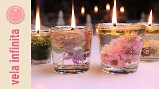 VELA ECOLÓGICA INFINITA de agua y aceite 🕯 [upl. by Carlie998]