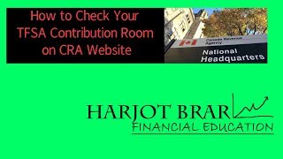 How to check TFSA Contribution Room On CRA Website [upl. by Berg]