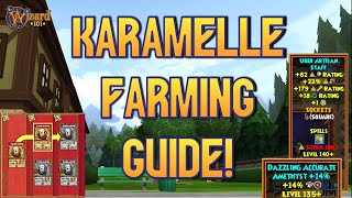 Wizard101 Karamelle Farming Guide Gear Spellements Jewels [upl. by Manning]