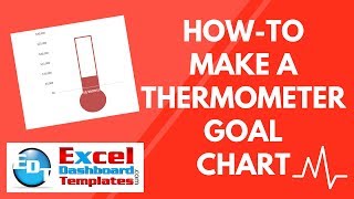 Howto Make a Thermometer Goal Chart in Excel [upl. by Harbird]