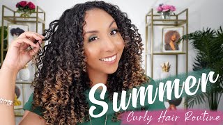 SUMMER Curly Hair Routine  BiancaReneeToday [upl. by True]