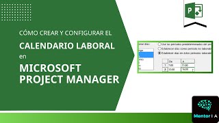 Cómo crear un calendario laboral en Project Manager [upl. by Meisel]