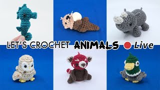 Amigurumi Crocheted Animals  Live Crochet Along [upl. by Belda]