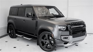 Carpathian Grey Premium Metallic on Ebony 2023 Land Rover Defender 110 Carpathian Edition [upl. by Ynaoj]