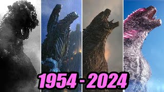 Evolution of GODZILLA roar  19542024 [upl. by Kucik649]