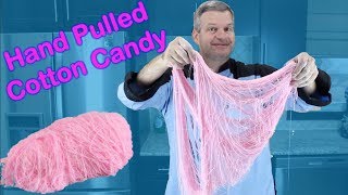 Hand Pulled Cotton Candy  How to Make Dragons Beard [upl. by Betty]