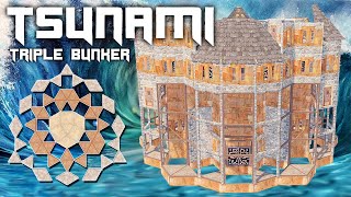 TSUNAMI • Triple Bunker • Open Core • 6 Man Base • RUST [upl. by Leahcimsemaj]