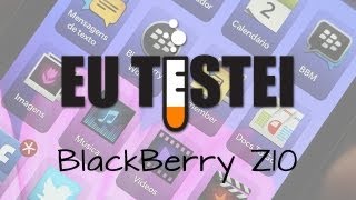 Smartphone BlackBerry Z10 STL1003 RFK121LW  Resenha Brasil [upl. by Hylan]