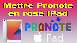 Comment mettre Pronote en rose sur iPad [upl. by Harragan]