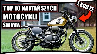 TOP 10 ⛔️ NAJTAŃSZE MOTOCYKLE ŚWIATA 1600 ZŁ [upl. by Borgeson735]