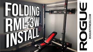 ROGUE RML3W FOLD BACK WALL MOUNT RACK INSTALL [upl. by Anabahs]