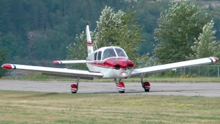 Piper PA28140 Cherokee Approach and Landing at CZNL [upl. by Ellienad]