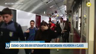 CABA casi 200 mil estudiantes de secundaria volvieron a clases │N2030│ 040324 [upl. by Newfeld]