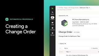 Houzz Pro Change Orders [upl. by Naras]