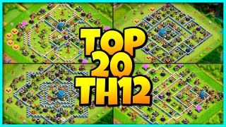 New INSANE TH12 BASE WARTROPHY Base Link 2023 Top20 in Clash of Clans  Town Hall 12 War Base [upl. by Idnarb205]