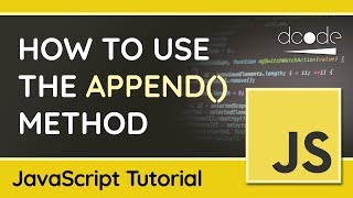 Append multiple elements at once using append  JavaScript DOM Tutorial [upl. by Stan]