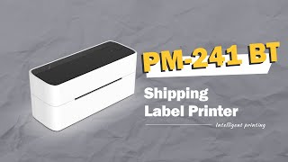 PM241ampBT  Print a round label with label printer on Windows [upl. by Hewe]