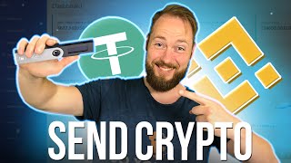 How to Send Tether USDT or any Crypto to Binance from Ledger Live [upl. by Nahtanoy]