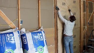 Insulating a Garage Adding Outlets and Installing OSB Panels [upl. by Betthezul]