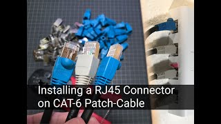 How to install a RJ45 connector on a Cat 7 SFTP cable [upl. by Tonnie741]