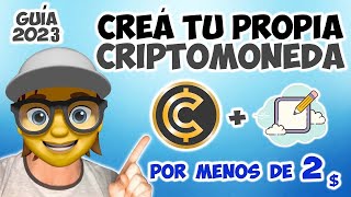 Como crear tu propia Criptomoneda y Lanzarla al mercado por menos de 2  Guía 2024 [upl. by Whetstone]