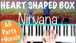 How to play HEART SHAPED BOX  Nirvana Piano Tutorial  Chords Accompaniment [upl. by Odraude]