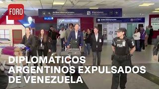 Diplomáticos argentinos aterrizan en Buenos Aires tras expulsión de Venezuela  Las Noticias [upl. by Ihana]