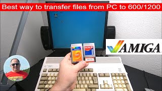 The Easiest Way to Transfer Files from PC to Commodore Amiga 600 1200 [upl. by Wilton295]