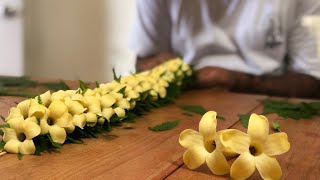 How to Make a Lei with Hawaiian Airlines Employees [upl. by Moselle]