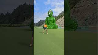 Kick the ball to unblock the white Buddha 3D Special Effects  3D Animation shortsvfxhd [upl. by Athena737]