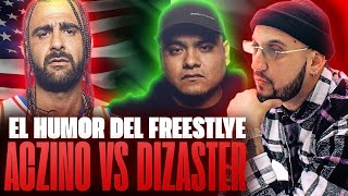 🥊 ACZINO VS DIZASTER 🥊 PIEZAS REACCIONA AL VÍDEO DEL HUMOR DEL FREESTYLE DE ESTA BATALLA HISTÓRICA [upl. by Hedges]