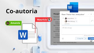 Coautoria de documentos no Microsoft 365 [upl. by Karol121]