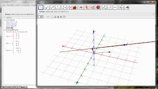 GeoGebra 50 Beta  Parametergleichungen von Gerade [upl. by Otrebmuh]