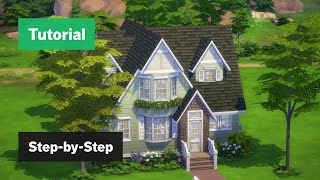 Cozy Cottage • The Sims 4 StepbyStep House Building Tutorial Intermediate [upl. by Roye]