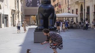 Le sculture di Fernando Botero per la prima volta a Roma [upl. by Michale]