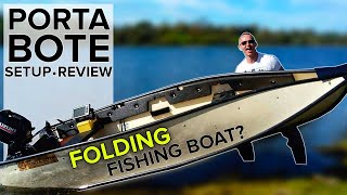 Porta Bote Setup amp Review  FOLDING FISHING BOAT amp Suzuki 6HP Outboard [upl. by Herrick193]