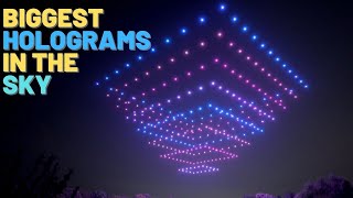 Top 5 Drone Light shows 2021  Biggest Drone Holograms in the SKY [upl. by Tiebout]