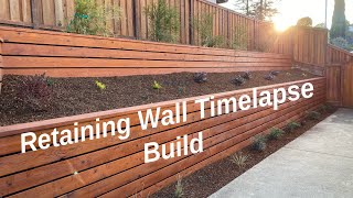 How to Build a Retaining Wall in 10 Days A Timelapse Guide [upl. by Agan826]