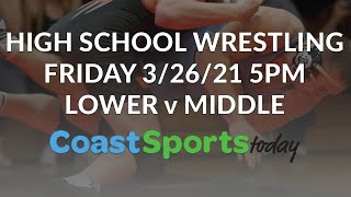 LIVE WRESTLING Middle Township v Lower Cape May Regional [upl. by Gnaoh]